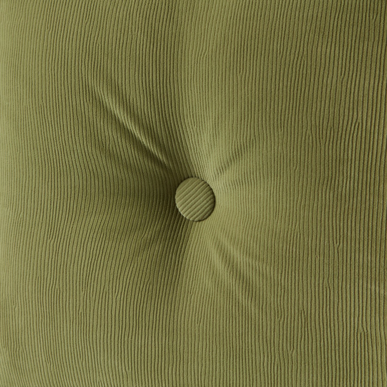 Olive Green Corduroy Microfiber Square Floor Pillow