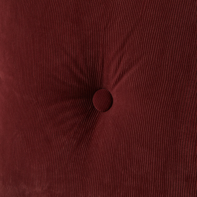 Omaha Merlot Microfiber 21" Square Plush Floor Pillow