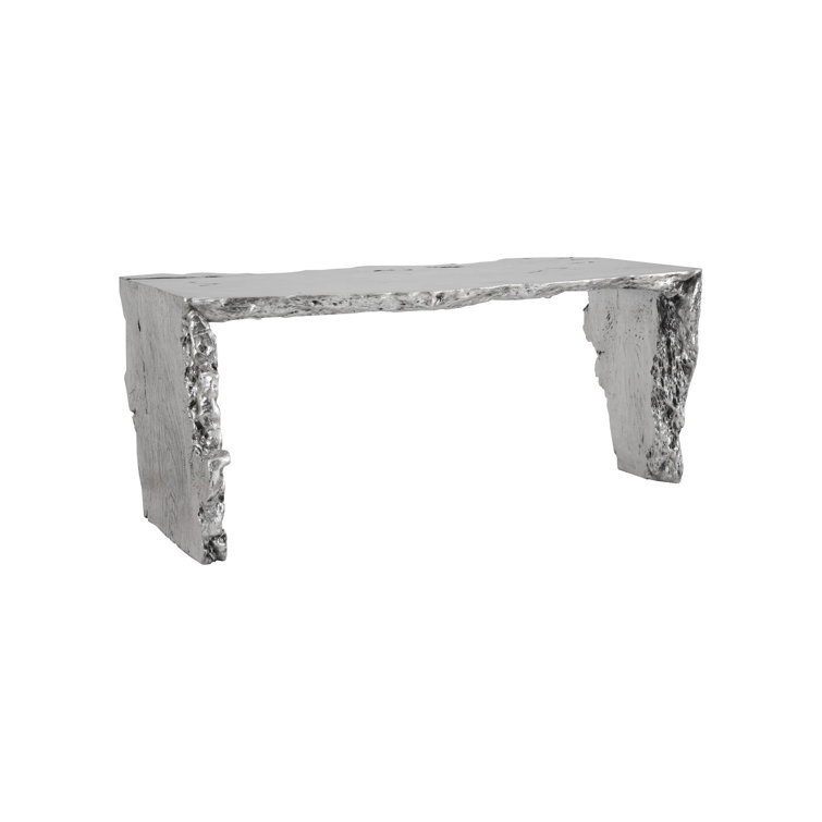 Silver Leaf Resin Composite Home Office Desk