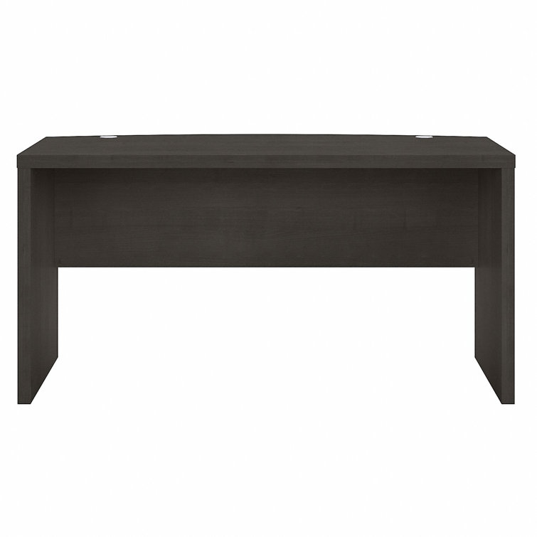 Charcoal Maple 60" Wood Desk with Filing Cabinet