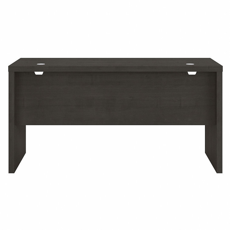 Charcoal Maple 60" Executive Desk with Filing Cabinet