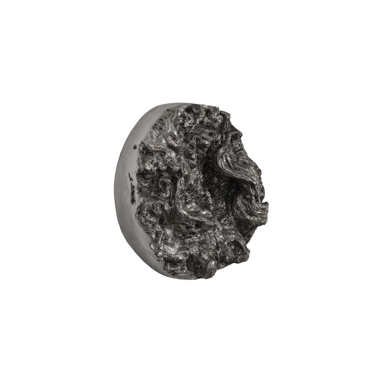 Large Silver Contemporary Cast Root Wall Sculpture
