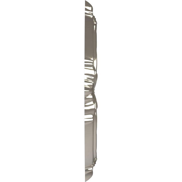 Attica 10" Bright Coat Chrome Thermoformed PVC Ceiling Medallion
