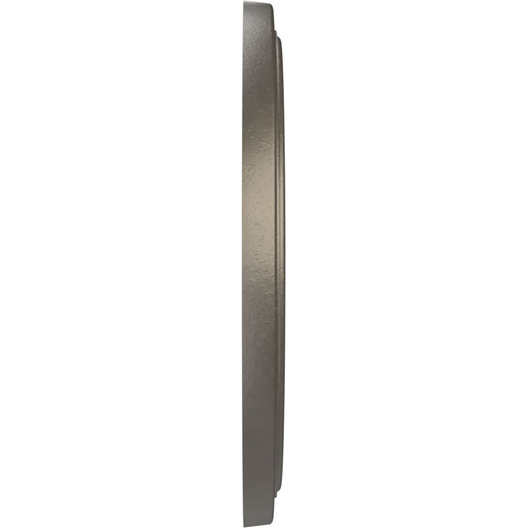 16" Universal Aged Metallic Weathered Steel PVC Ceiling Medallion