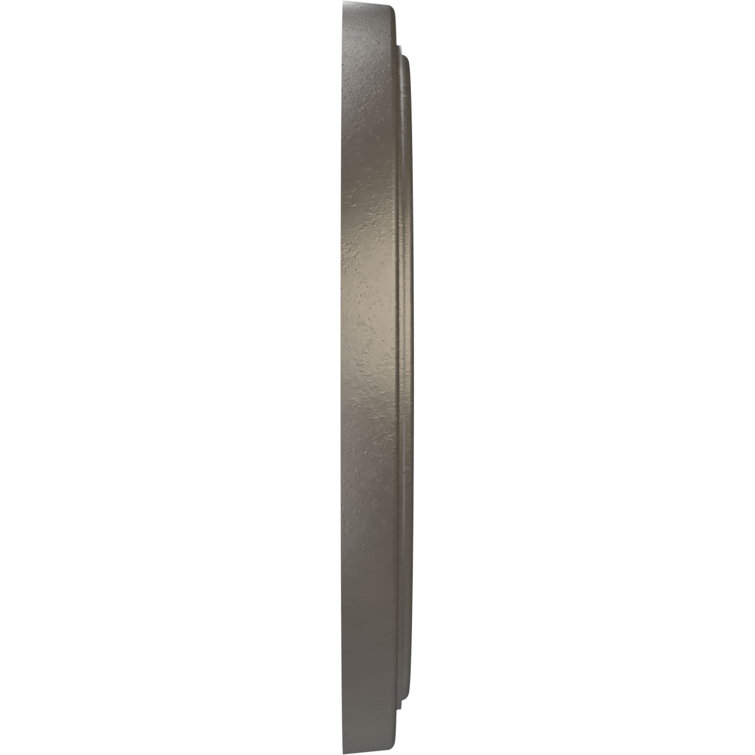 16" Universal Aged Metallic Weathered Steel PVC Ceiling Medallion