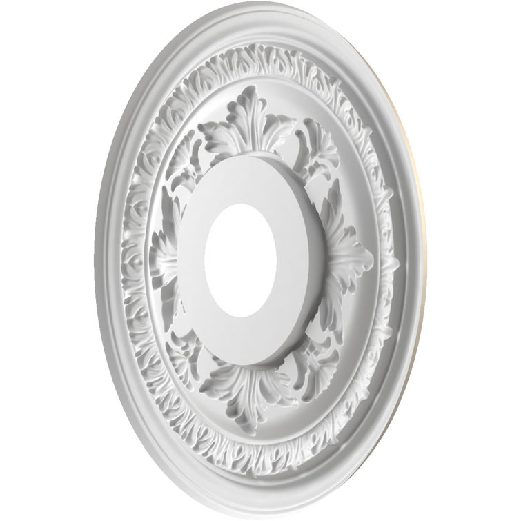 Baltimore White Thermoformed PVC Ceiling Medallion, 10" Diameter