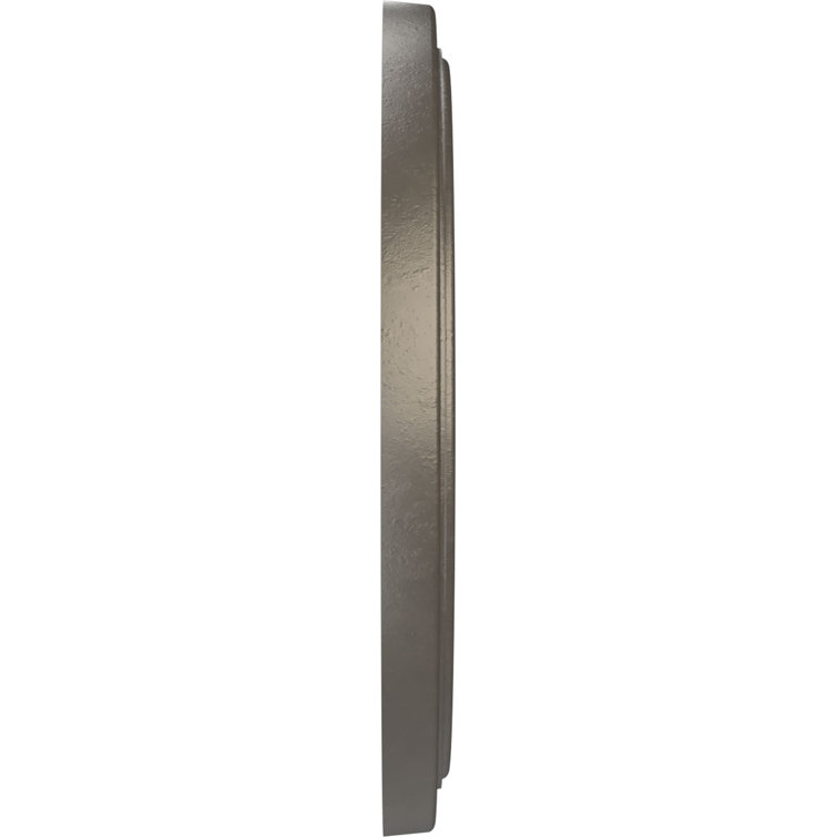16" Universal Aged Metallic Weathered Steel PVC Ceiling Medallion