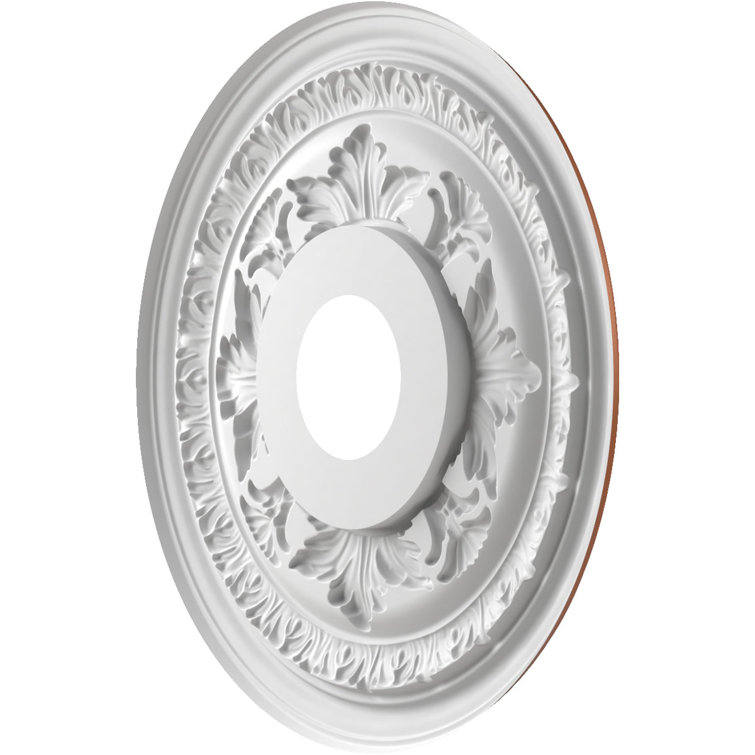 Baltimore White Thermoformed PVC Ceiling Medallion, 10" Diameter