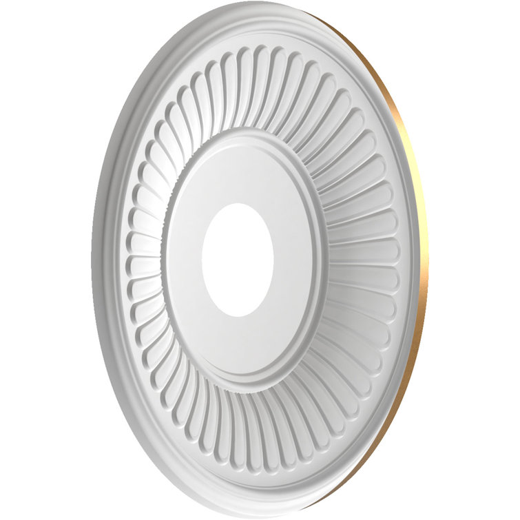 Berkshire 19'' White Thermoformed PVC Ceiling Medallion