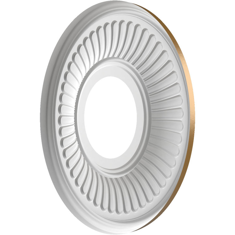 Berkshire 19'' White Thermoformed PVC Ceiling Medallion