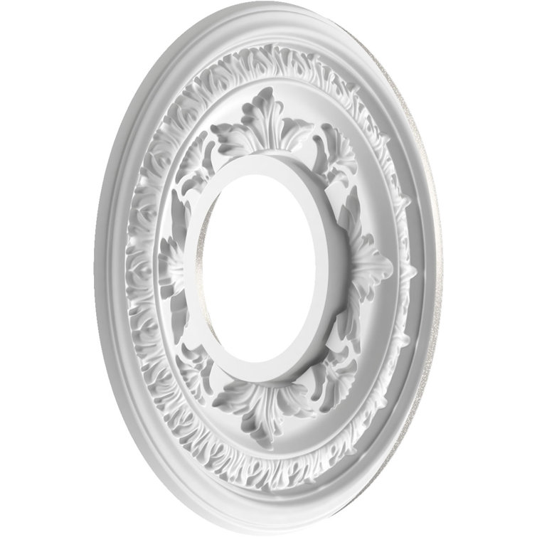 Baltimore White Thermoformed PVC Ceiling Medallion, 10" Diameter