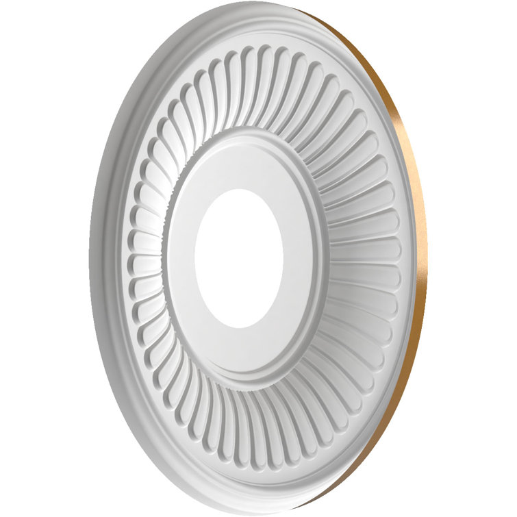Berkshire 19'' White Thermoformed PVC Ceiling Medallion