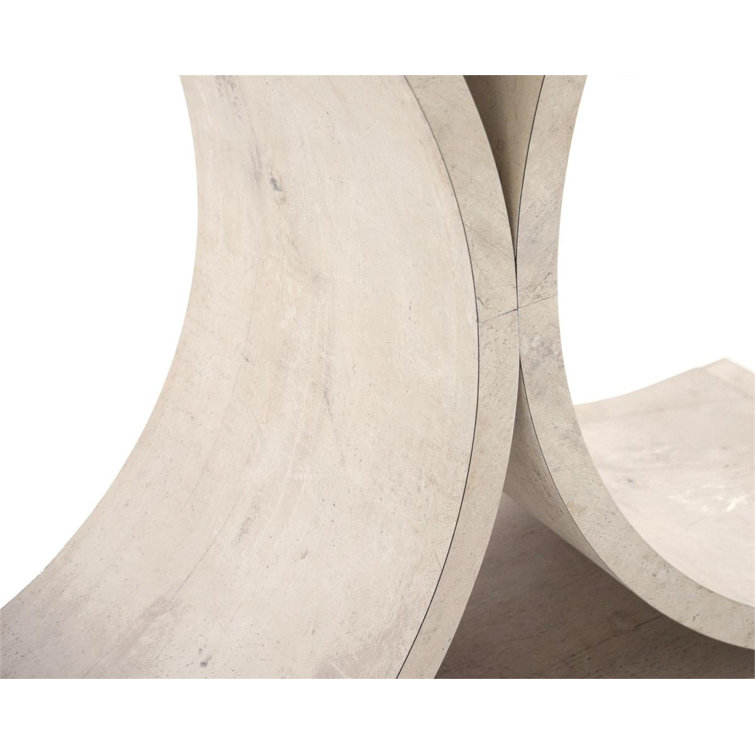 Benevento 64'' White Wood and Metal Console Table with Glass Top