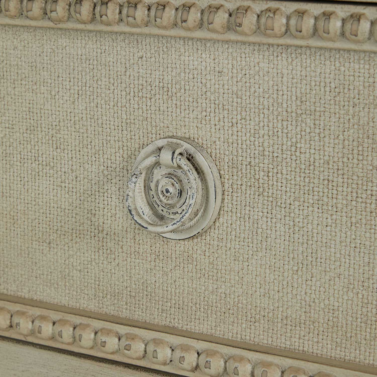 Caroline Coastal Gray & White Mahogany 4-Drawer Chest