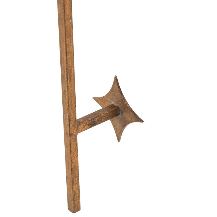 Antique Gold Wall Sconce with Natural Linen Shade