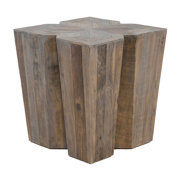 Arthur Contemporary Brown Square Wooden End Table