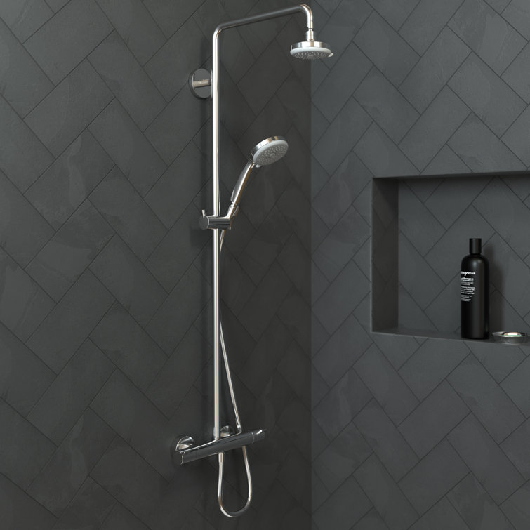 Chrome Classic 5-Inch Rain Showerhead with 3 Spray Settings