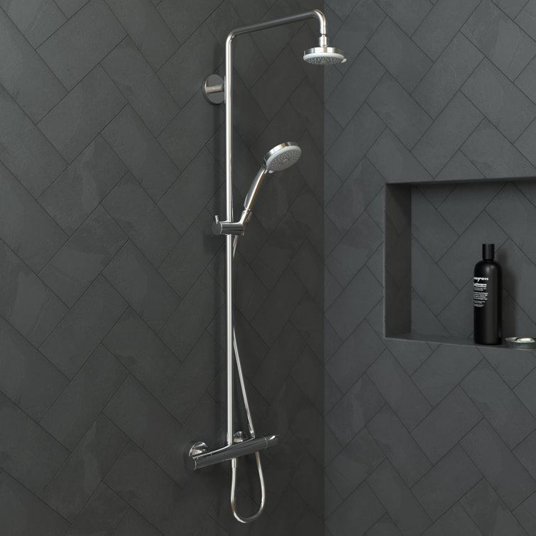 Chrome Classic 5-Inch Rain Showerhead with 3 Spray Settings