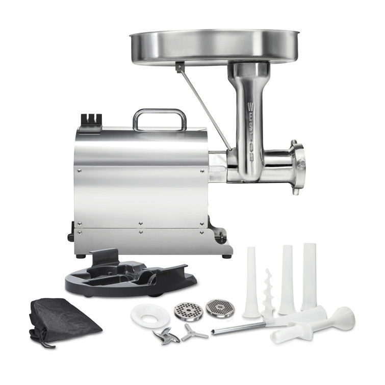 Weston Pro Series Stainless Steel Electric Meat Grinder with Sausage Stuffer