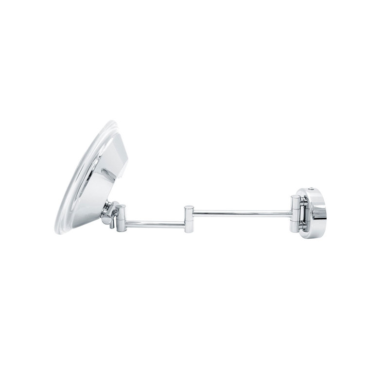 Polished Chrome LED Wall Mounted Magnifying Makeup Mirror