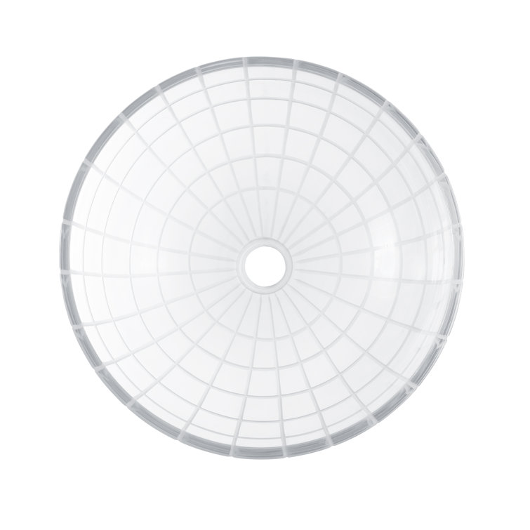 Virage 16" Clear Glass Round Vessel Sink