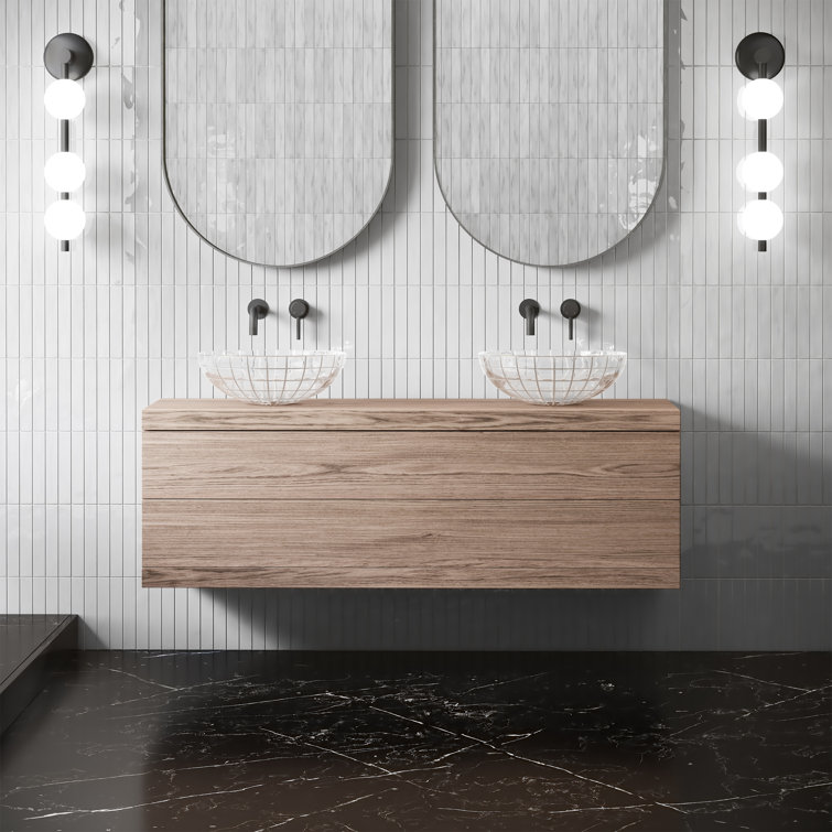 Virage 16" Clear Glass Round Vessel Sink