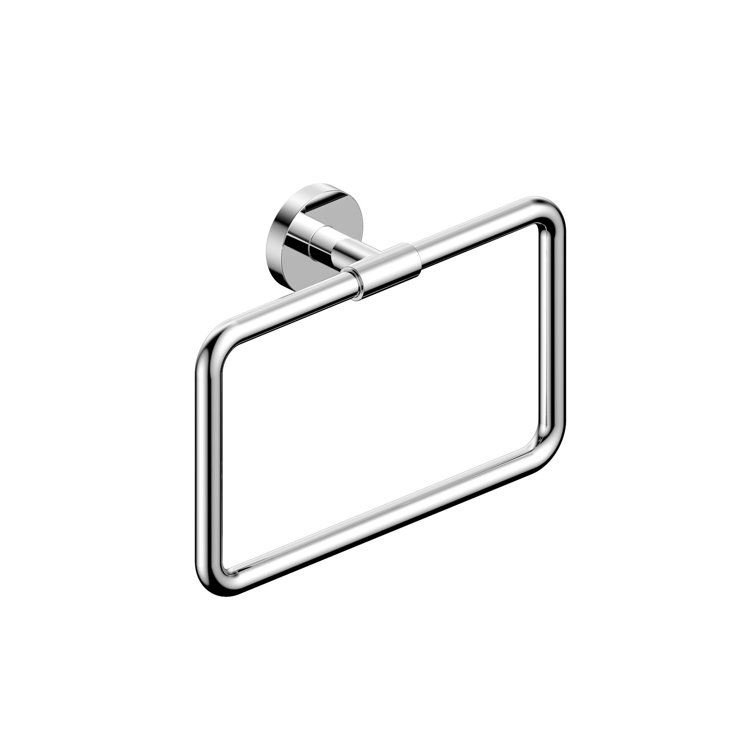 Polished Chrome Wall Mounted Brass Towel Ring