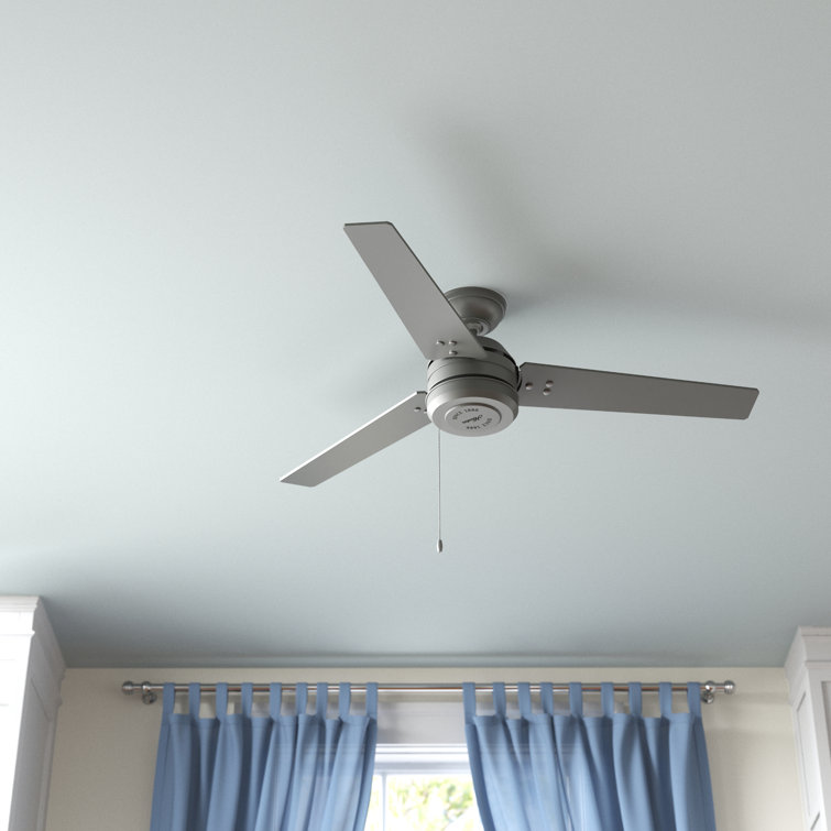 Matte Silver 44" Cassius Modern Industrial Ceiling Fan with WhisperWind Motor