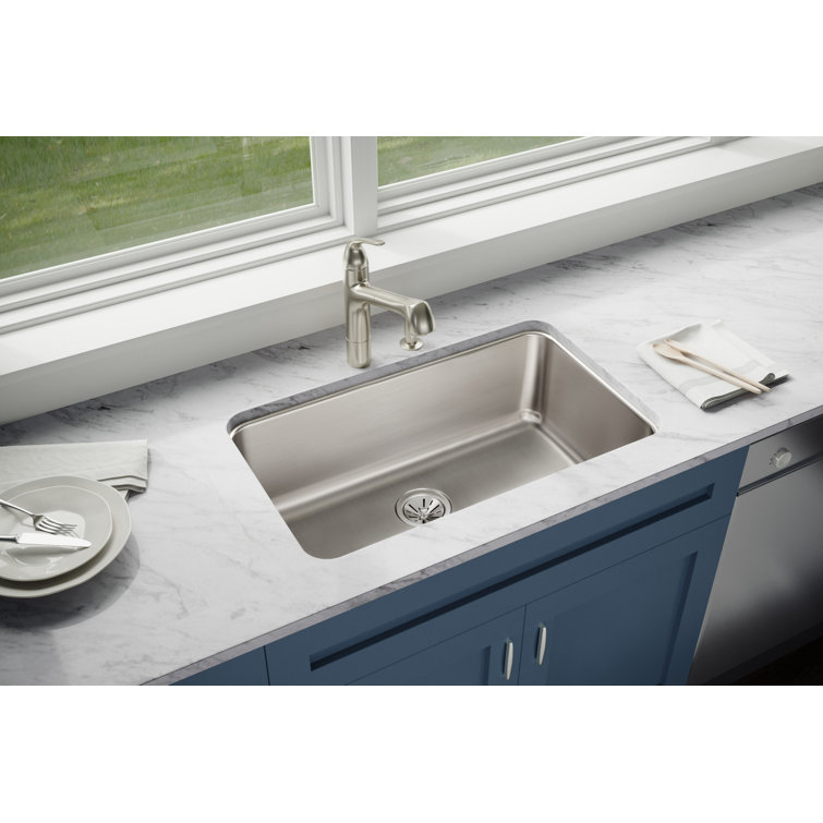 Lustertone 30.5" Stainless Steel Single Bowl Undermount Sink