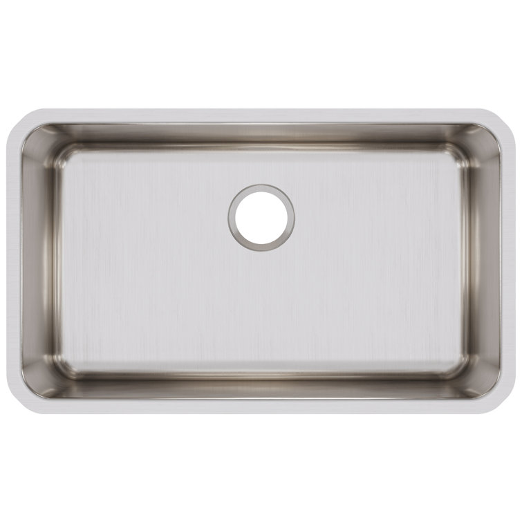 Lustertone 30.5" Stainless Steel Single Bowl Undermount Sink