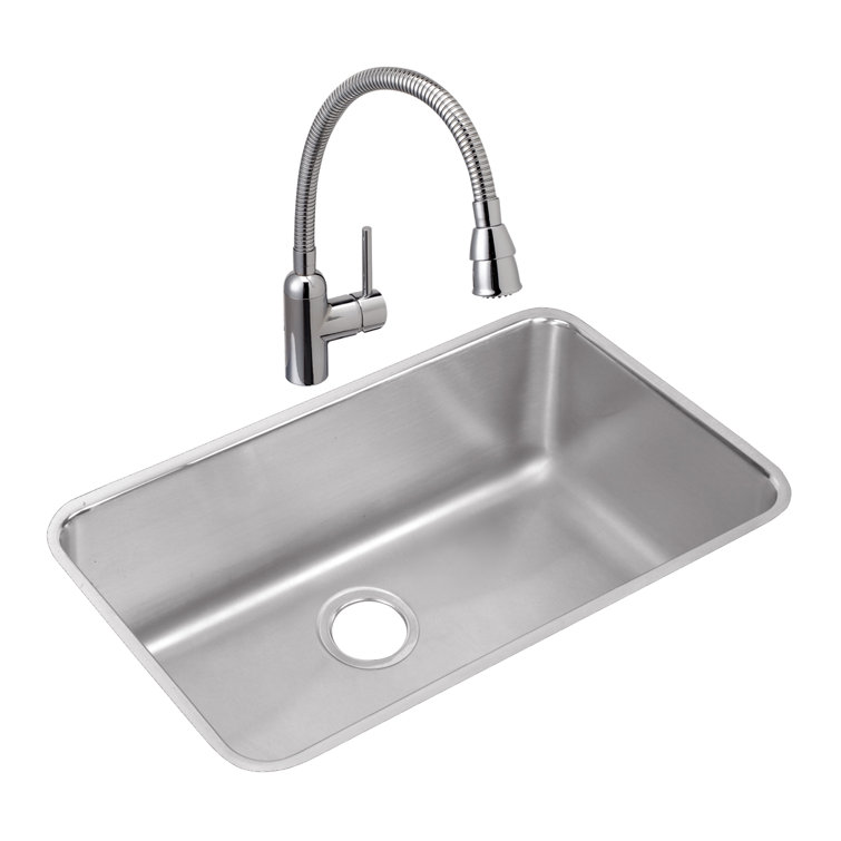 Lustertone 30.5" Stainless Steel Single Bowl Undermount Sink
