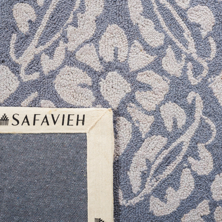 Chelsea Sade Blue Handcrafted Wool Area Rug