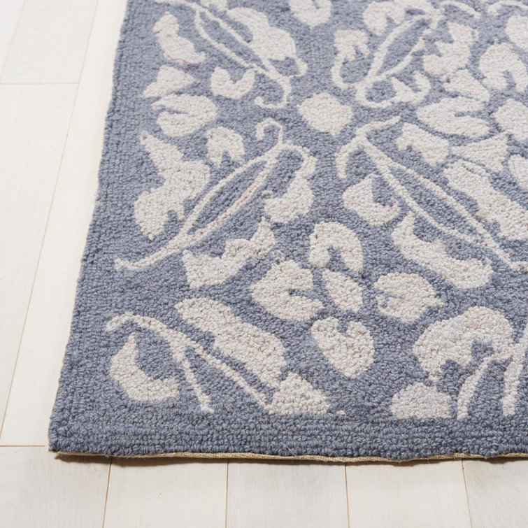 Chelsea Sade Blue Handcrafted Wool Area Rug
