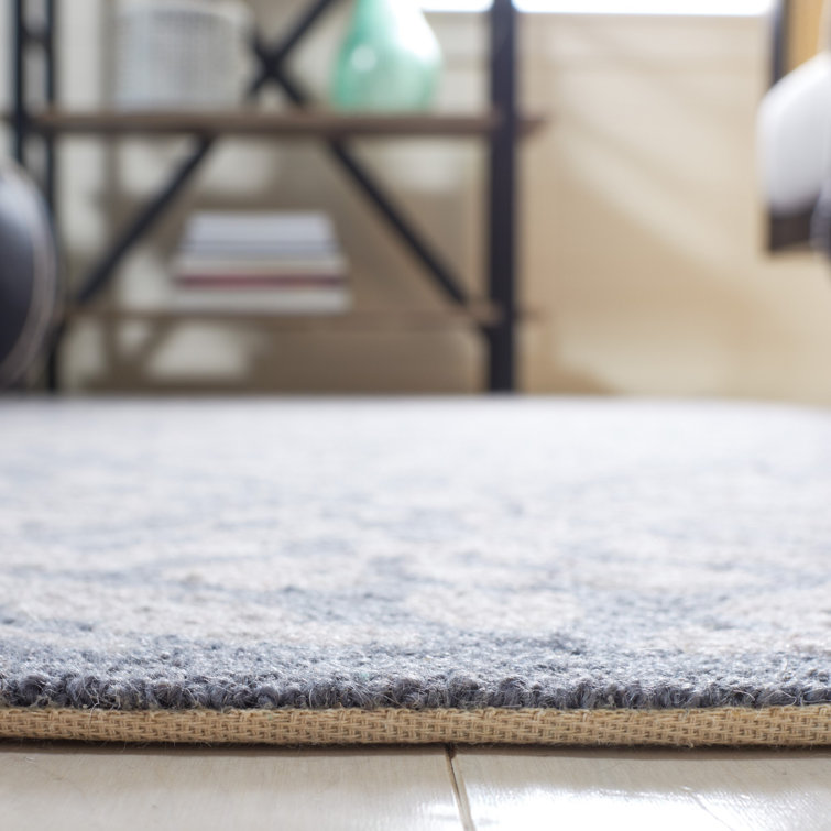 Chelsea Sade Blue Handcrafted Wool Area Rug