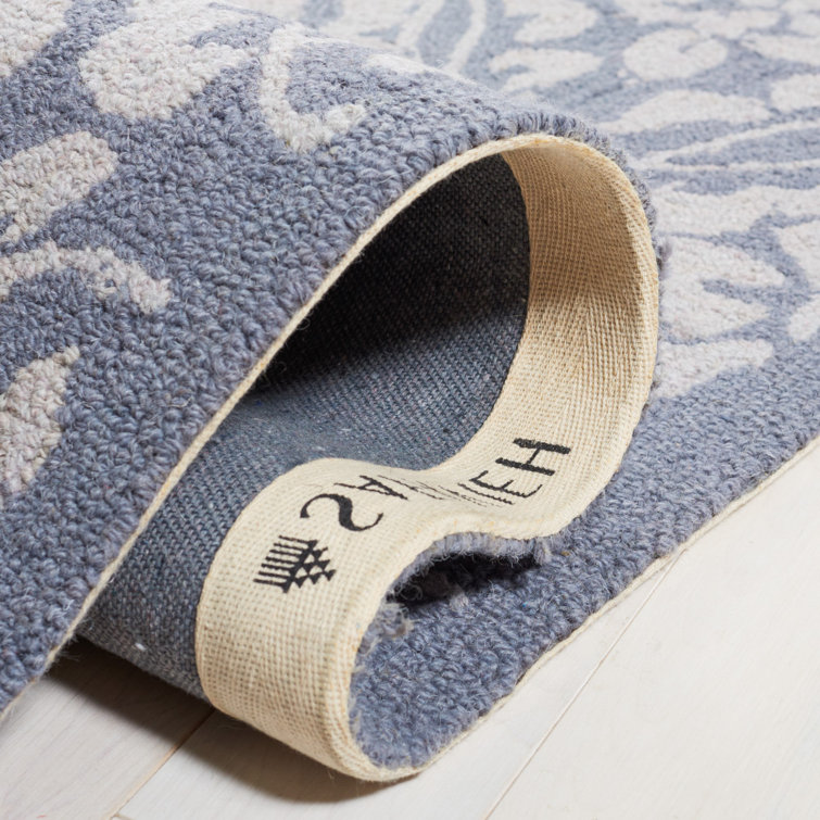 Chelsea Sade Blue Handcrafted Wool Area Rug