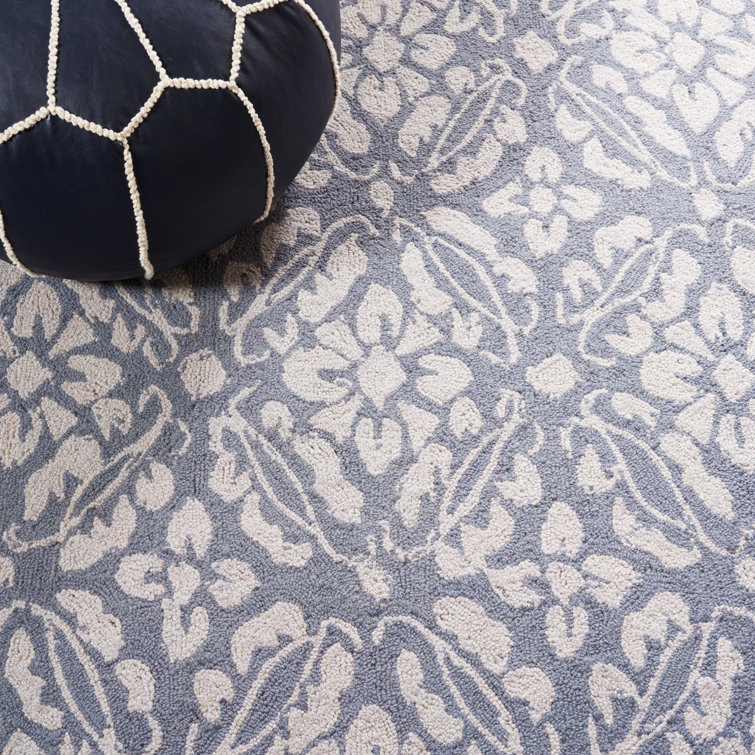 Chelsea Sade Blue Handcrafted Wool Area Rug