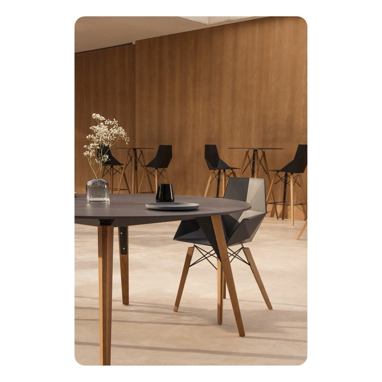 Matte White and Oak 28.25'' Beech Wood Counter Stool