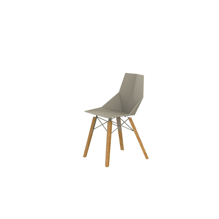 Ecru & Beech Wood Matte Dining Chair - Casual Luxury