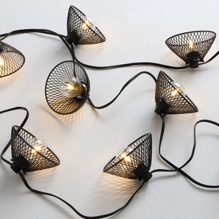 120'' Black Aluminum Outdoor LED String Lights