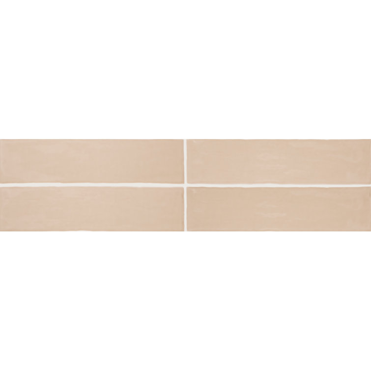 Tremiti Sand 3" x 12" Glossy Ceramic Subway Tile