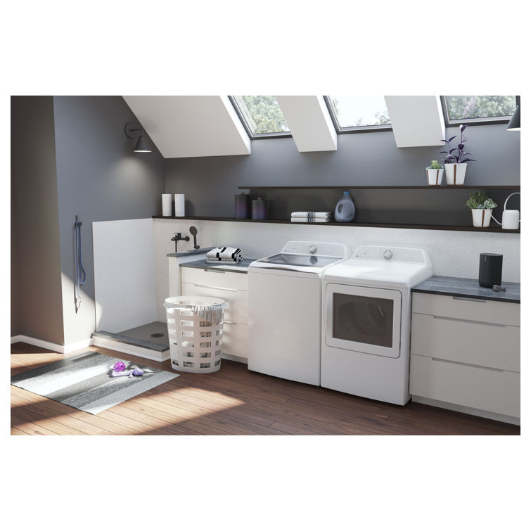 5 Cu. Ft. White Stainless Steel Smart Top Load Washer