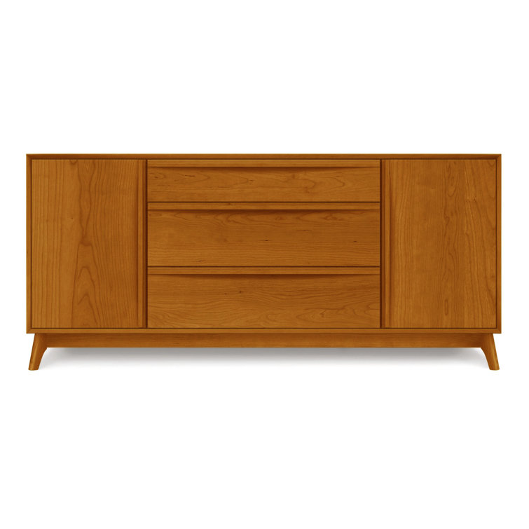 Catalina Autumn Cherry Walnut Solid Wood Sideboard with Drawers