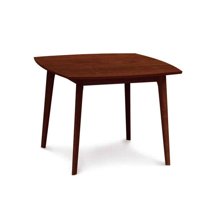 Mid-Century Modern Catalina Square Dining Table in Cognac Cherry