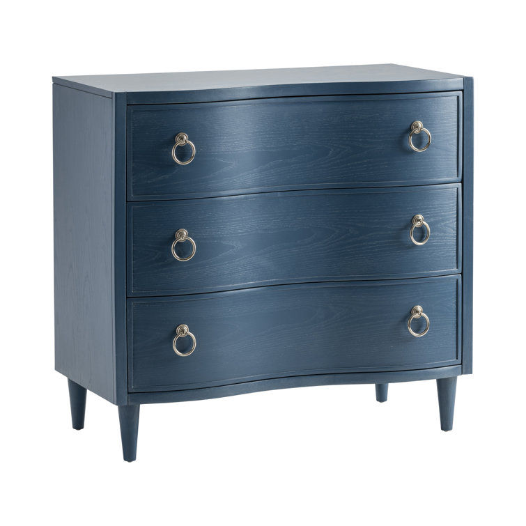 Hawthorne Estate Mid-Century 3-Drawer Brown Oak Chest