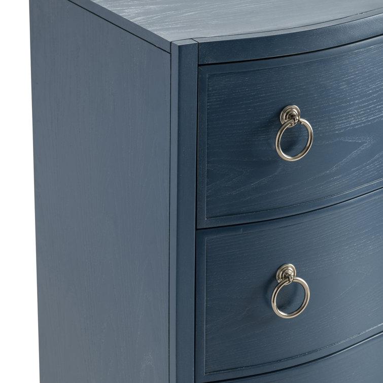 Hawthorne Estate Mid-Century 3-Drawer Brown Oak Chest