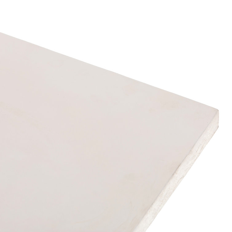 Monolithic Adobe-Inspired White Concrete Rectangular Coffee Table