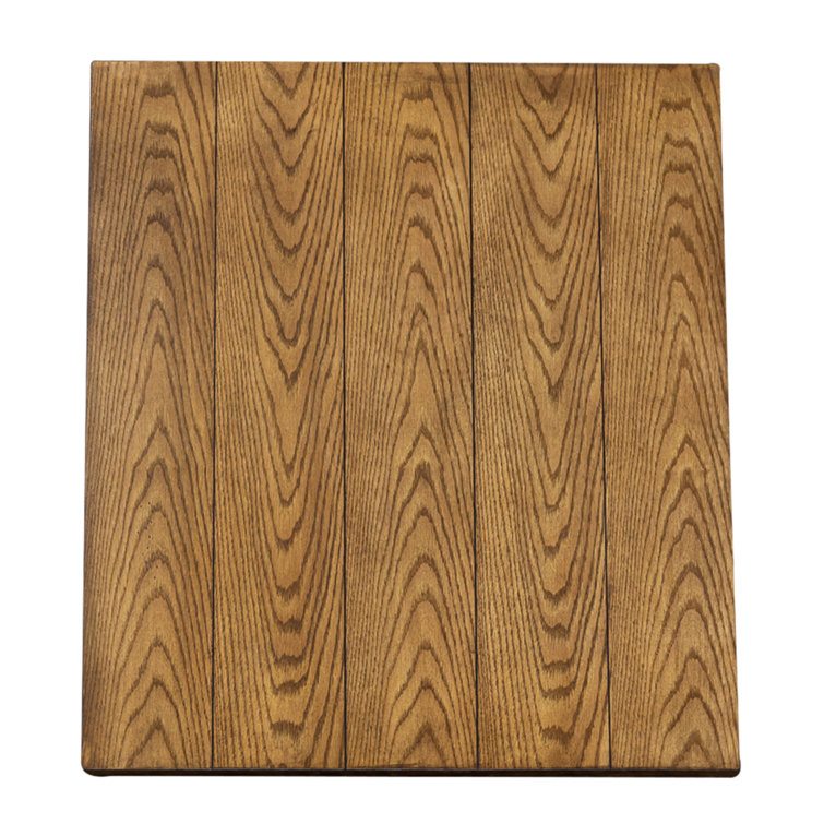 Rustic Brown Oak Rectangular End Table with Storage