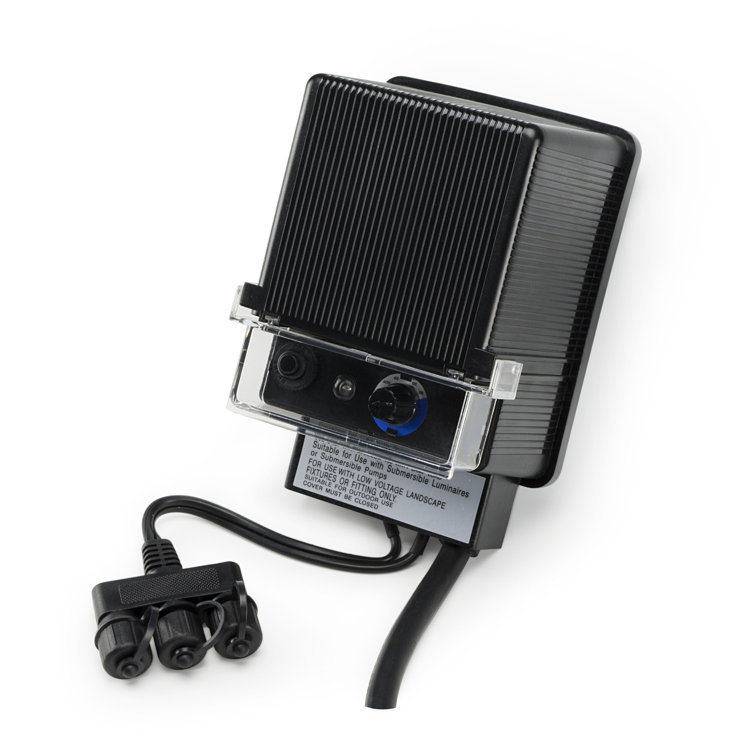 150W Black Epoxy-Sealed Garden and Pond Transformer