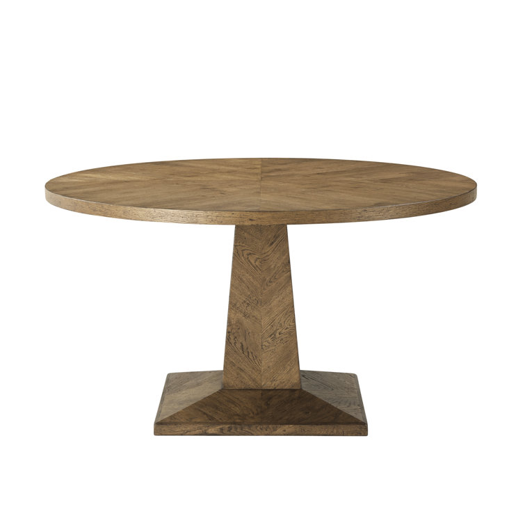 Nova 54" Dawn Finish Reclaimed Wood Round Dining Table