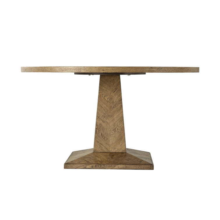 Nova 54" Dawn Finish Reclaimed Wood Round Dining Table
